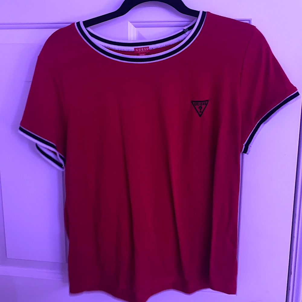 GUESS brand red top